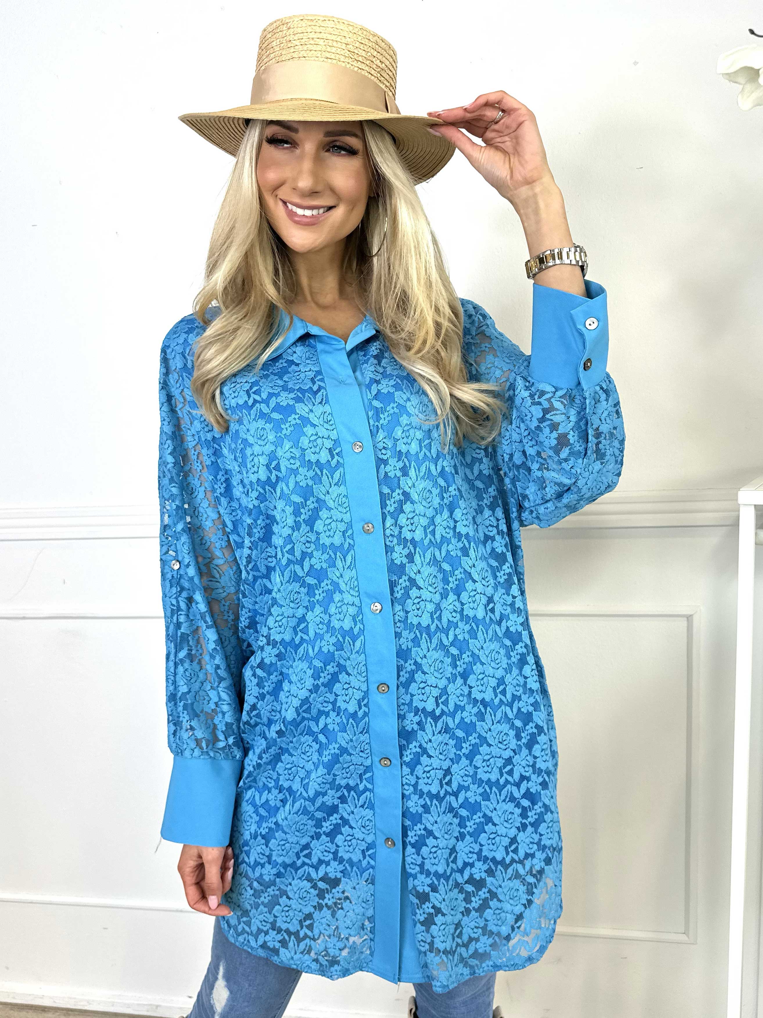 Katherine - Söt spetsskjorta